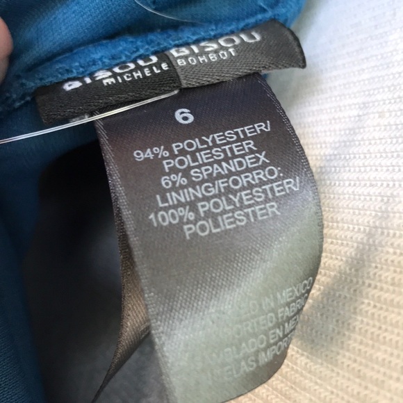 Bisou Bisou Teal Cocktail Dress (size 6) - Picture 10 of 10